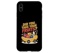 Funny Did You Take Your Fruits Retro Cartoon Case for iPhone XS Max