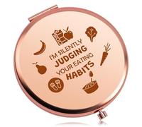 Funny Dietitian Gifts for Women Compact Mirror Dietitian Appreciation Gifts Thank You Gift for Nutritionist Graduation Thanksgiving Christmas Birthday Presents for Friend Sister Folding Makeup Mirror