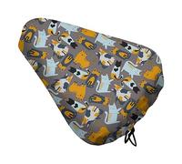 Funny Different Cats Bike Seat Cover Waterproof Bicycle Seat Cushion Pad Bike Seat Rain Dust Cover Protector for Travel Casual