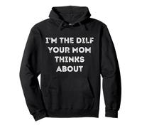 Funny Dilf Single Dad Funny Mens Hot Dad Sarcastic Dads Pullover Hoodie