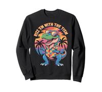 Funny Dino RIZZ EM WITH TISM T-Rex Autism Teacher Stimming Sweatshirt