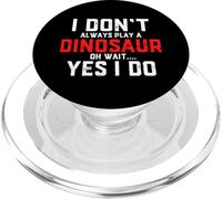 Funny Dinosaur Costume Ancient Archaeologist Flying Dino PopSockets PopGrip for MagSafe