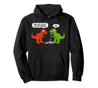 Funny Dinosaur Dude Did You Eat The Last Unicorn Pullover Hoodie