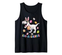 Funny Dinosaur Easter Egg Hunt Bunny T-Rex Dinosaur Easter Tank Top