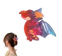 Funny Dinosaur Hair Clip - Acrylic Dinosaur Hair Clip, Non-Slip Hairdressing Tool | Durable And Light Weight Hair Accessory Strong Hold For Hair Types | Clip