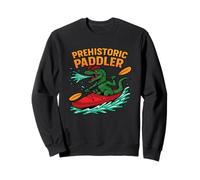 Funny Dinosaur Kayak Adventure Paddling in the River Sweatshirt