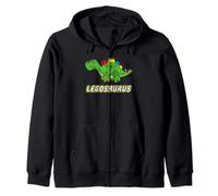 funny dinosaur Legosaurus Legos Saurus dino Zip Hoodie