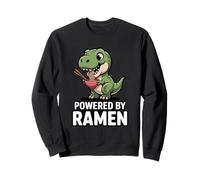 Funny Dinosaur Powered By Ramen Noodle Lover T-Rex Sweatshirt