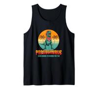 Funny Dinosaur Pun Pregosaurus Rawb Means Im Hungry for Two Tank Top
