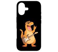 Funny Dinosaur Rock Music T-Rex Guitar Player Design Case for iPhone 17