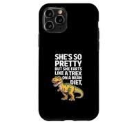 Funny Dinosaur Saying Shes Pretty But Farts Like TRex Case for iPhone 11 Pro