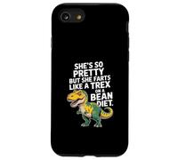Funny Dinosaur Saying Shes Pretty But Farts Like TRex Case for iPhone SE (2020) / 7/8
