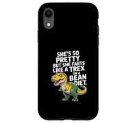 Funny Dinosaur Saying Shes Pretty But Farts Like TRex Case for iPhone XR