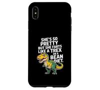 Funny Dinosaur Saying Shes Pretty But Farts Like TRex Case for iPhone XS Max