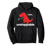 FUNNY DINOSAUR SHIRT. I AM UNSTOPPABLE. T REX WITH EXTENSION Pullover Hoodie