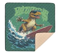Funny Dinosaur Soft Thick Baby Gym & Activity Mat for Floor Washable Baby Kick Crawling Mat for Baby Kids Toddlers Infants, 50'' x 50''