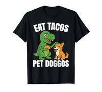 Funny Dinosaur T-rex Taco Dog - Eat Tacos Pet Doggos T-Shirt