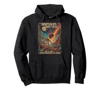 Funny Dinosaurs Didn't Read T-Rex Extinction Meteor Vintage Pullover Hoodie