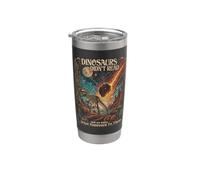 Funny Dinosaurs Didn't Read T-Rex Extinction Meteor Vintage Stainless Steel Insulated Tumbler
