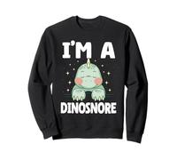 Funny Dinosnore Sleepy Dinosaur Kids Bedtime Pajama Napping Sweatshirt