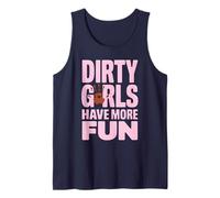Funny Dirty Girls Have More Fun Mud Run Mudding Runner Muddy Tank Top