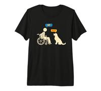 Funny Disabled Disability Awareness Wheelchair Sit Walk Premium T-Shirt