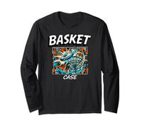 Funny Disc Golf Basket Case Retro Pop Art Long Sleeve T-Shirt