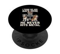 Funny Disc Golf Dog PopSockets Adhesive PopGrip