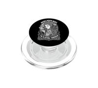 Funny Disc Golf Medusa Girl Woman Player Playing Through PopSockets PopGrip for MagSafe