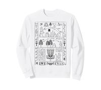 Funny Disc Golf Player Ancient Egyptian Hieroglyphics Sweatshirt