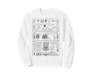 Funny Disc Golf Player Ancient Egyptian Hieroglyphics Sweatshirt