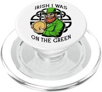 Funny Disc Golf St Patrick's Day Irish I Was On The Green PopSockets PopGrip for MagSafe