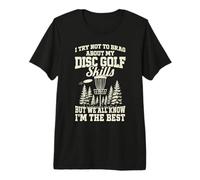Funny Disc Golf Tree Magnet Premium T-Shirt