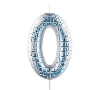 Funny Disco Themed Birthday Candles, Number 0 Retro Disco Mirror Ball Candle Cake Topper Decorations, Dance Party Supplies, 18th 21th 30th 40th 50th 60th Birthday Gifts for Him Her Disco Lovers