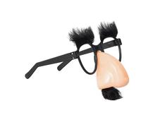 Funny Disguise Glasses with Nose and Moustache Large Nose Halloween Decorative Glasses Party Performance Masquerade Carnival Cosplay Props