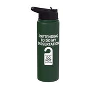 Funny Dissertation Thesis College University Joke Students Stainless Steel Insulated Water Bottle