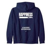 Funny Dividend Loading Battery Design - Passive Income Zip Hoodie