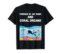 Funny Diving Quote Corals Reef Fish and Turtle Scuba Diver T-Shirt