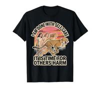 Funny Divorce Humor Done with Self-Care Time for Others Harm Value Graphic T-Shirt, Men, Black, XL