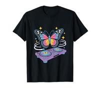 Funny DJ Butterfly Spins Animal Magic T-Shirt