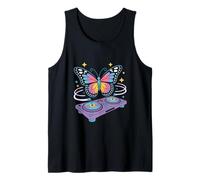 Funny DJ Butterfly Spins Animal Magic Tank Top