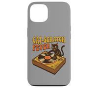 Funny DJ Cat Turntable Vinyl Record Retro Music Case for iPhone 13