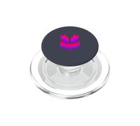 Funny DJ Mallow's SmilingFace Red/Purple PopSockets PopGrip for MagSafe