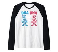 Funny DNA RNA Always Single Biology Joke Gifts for Men Women Raglan Baseball Tee