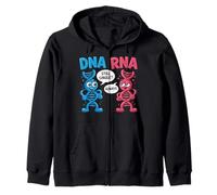 Funny DNA RNA Always Single Biology Joke Gifts for Men Women Zip Hoodie