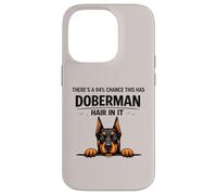 Funny Doberman Pinscher Dog Mom Shedding Humor Quote Case for iPhone 14 Pro