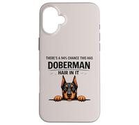 Funny Doberman Pinscher Dog Mom Shedding Humor Quote Case for iPhone 16 Plus