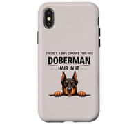 Funny Doberman Pinscher Dog Mom Shedding Humor Quote Case for iPhone X/XS