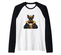 Funny Dobermann Dog With Beer Raglan Baseball Tee