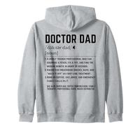 Funny Doctor Dad Definition Design for Father's Day Humor Zip Hoodie